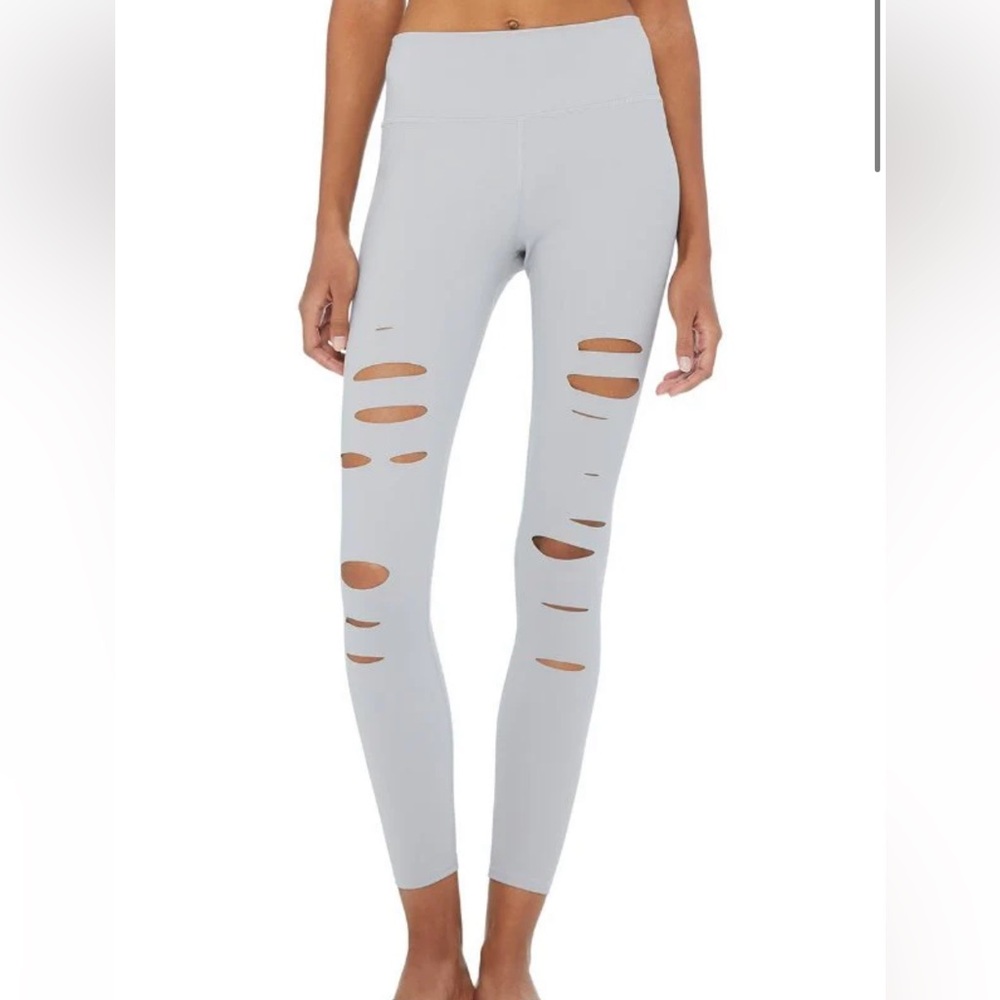 Alo High-waisted Warrior Leggings in Alloy